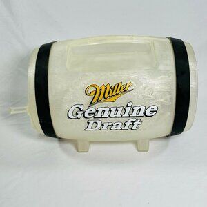 Vintage Miller Genuine Draft MGD Plastic Beer Keg Barrel Tailgate Spout Tap 64oz